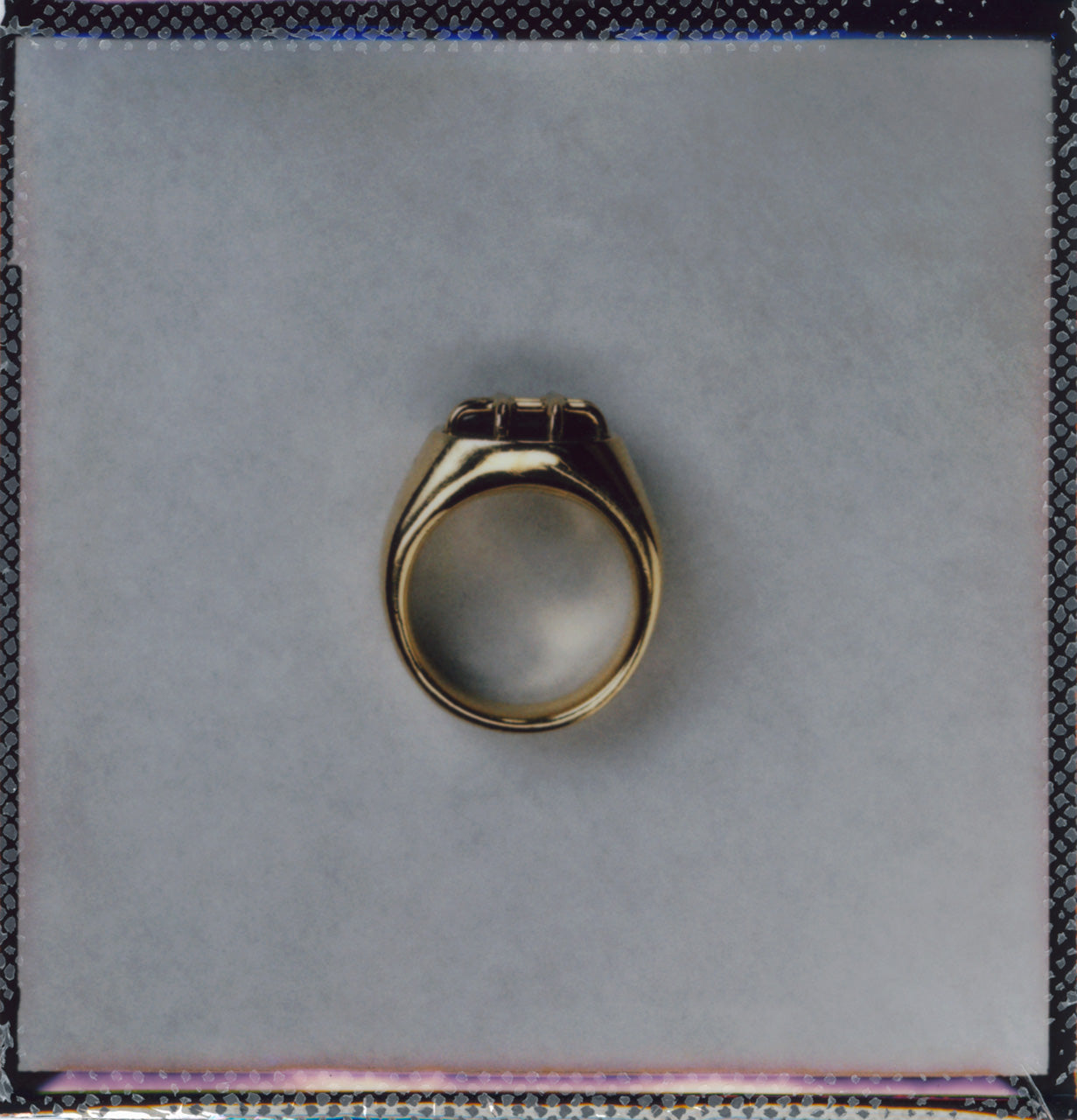 Cage Oval Signet Ring, Onyx