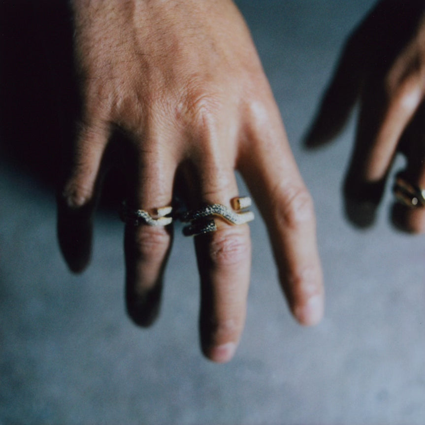 Keyring, Large Model, Pavé Diamonds