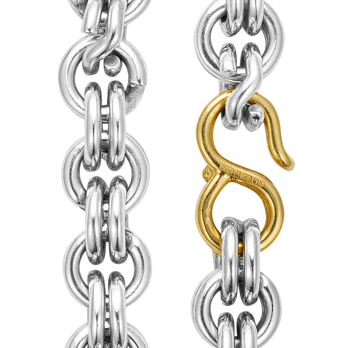 Keychain Bracelet (10mm) with Gold Hook