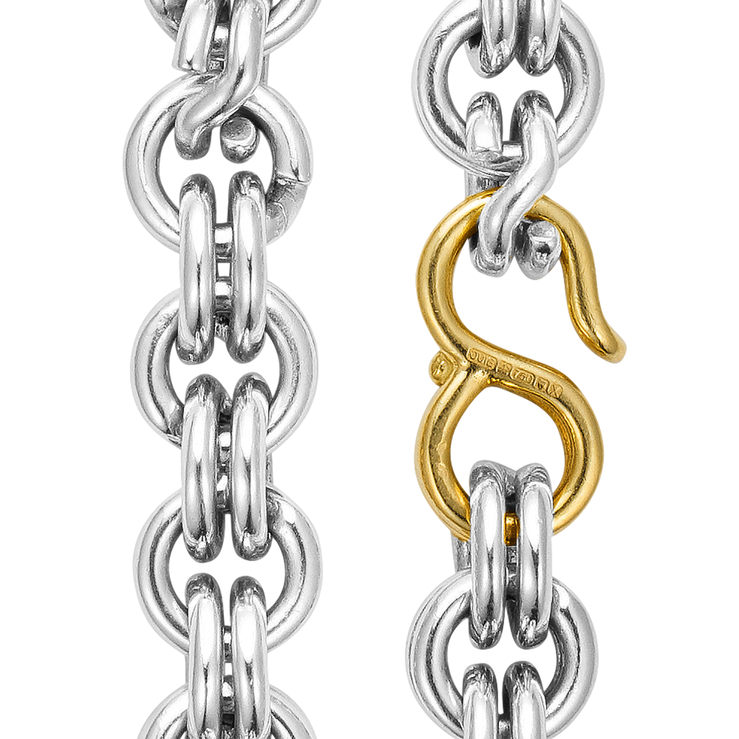 Keychain Bracelet (10mm) with Gold Hook