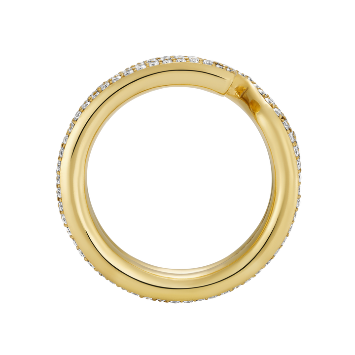 Keyring Ring (3mm) with Diamond Pavé