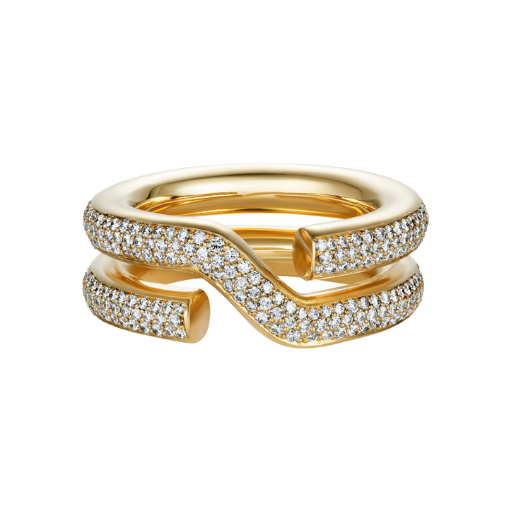 Keyring Ring (4mm) with Diamond Pavé