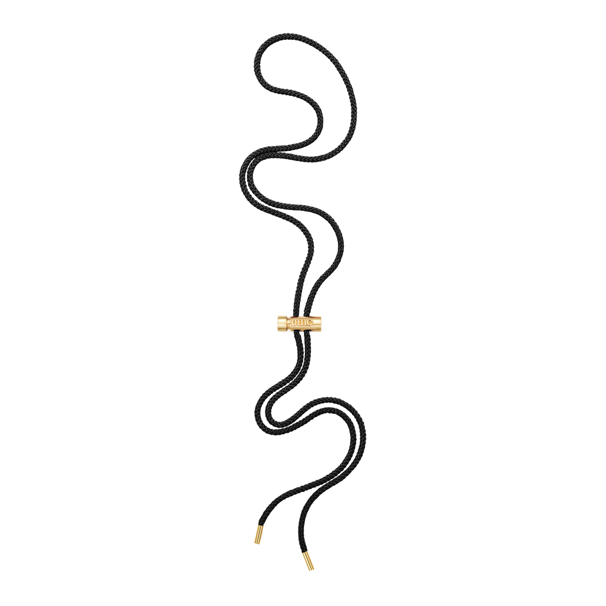 Toggle Necklace with Black Kumihimo