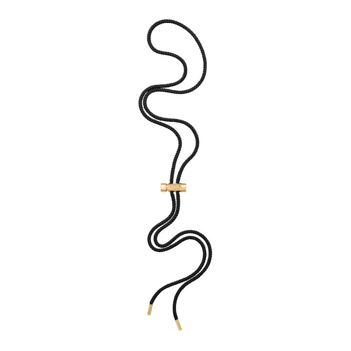 Toggle Necklace with Black Kumihimo