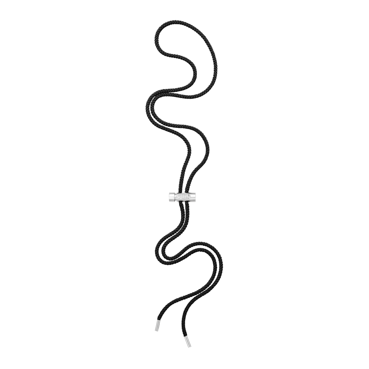 Toggle Necklace with Black Kumihimo