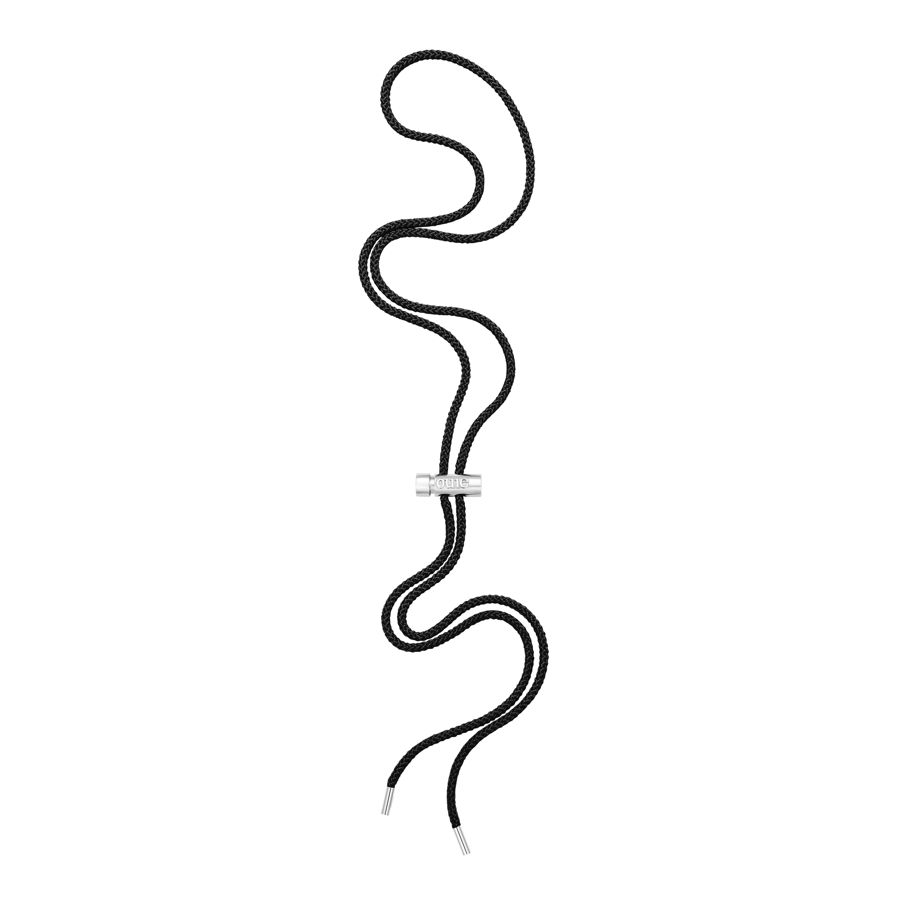 Toggle Necklace with Black Kumihimo