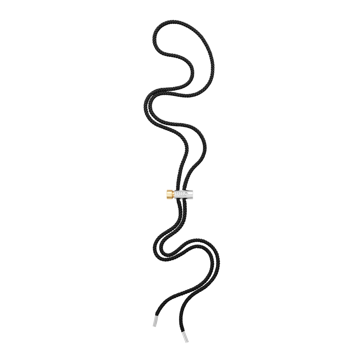 Toggle Necklace with Black Kumihimo