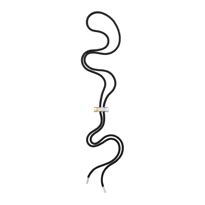 Toggle Necklace with Black Kumihimo