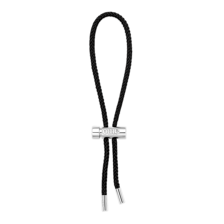 Toggle Bracelet with Black Kumihimo