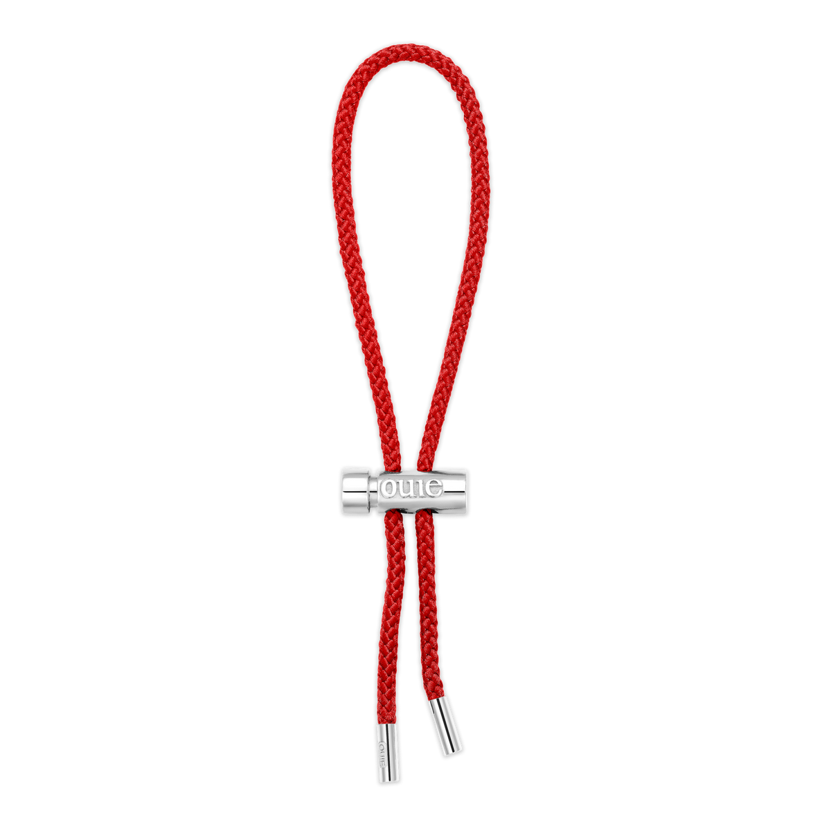 Toggle Bracelet with Red Kumihimo