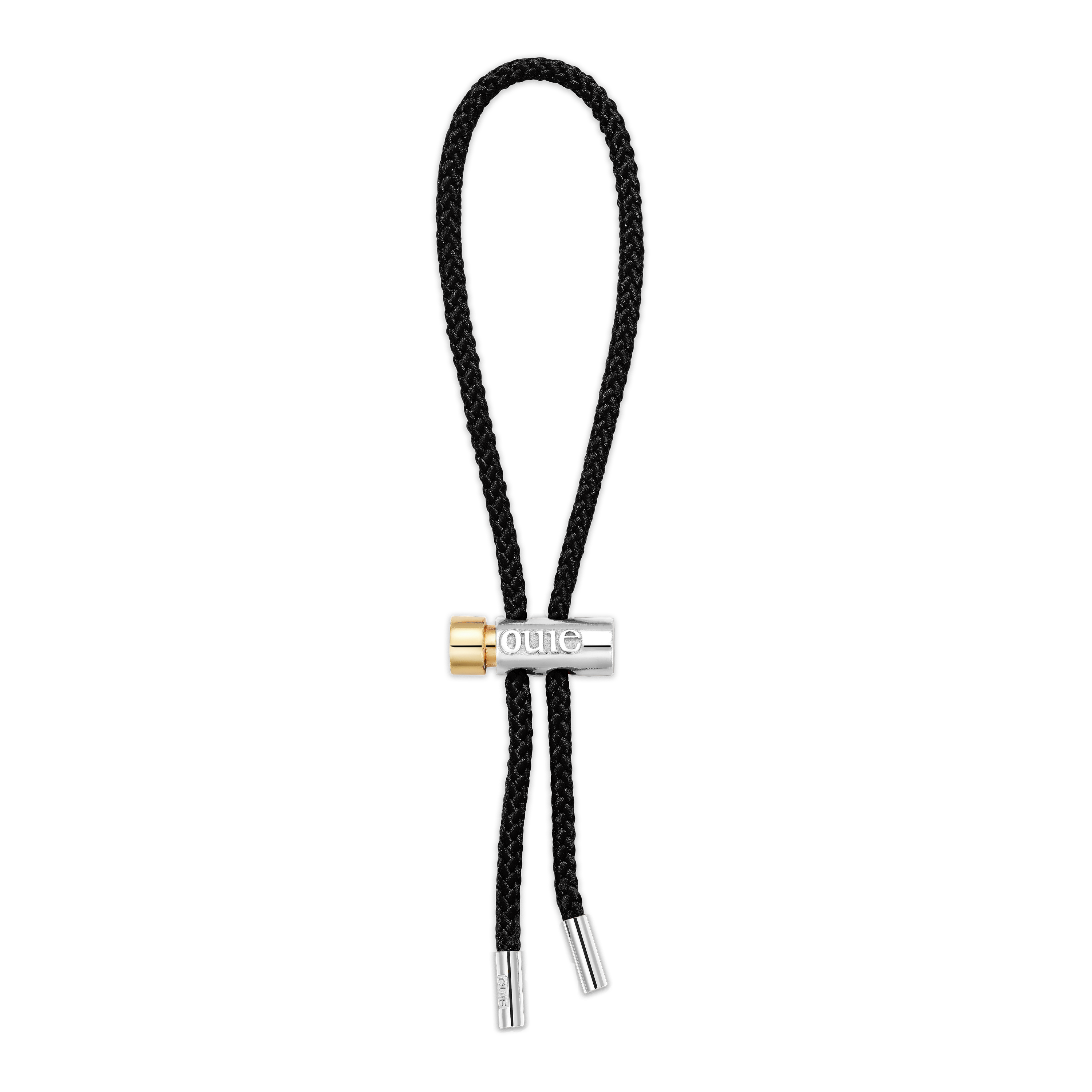 Toggle Bracelet with Black Kumihimo